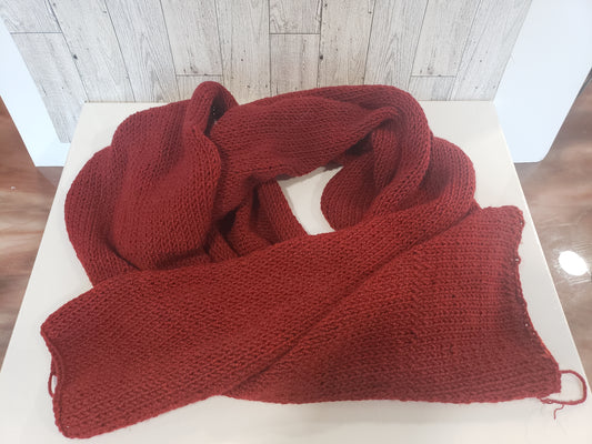 Red hand Stitched Scarf