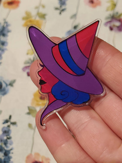 Pride Witches - Acrylic Pins: Trans