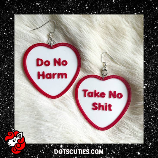 Do No Harm Take No Shit Earrings